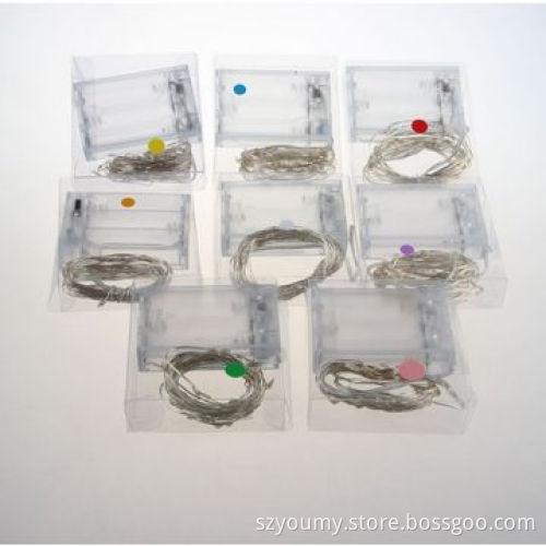 AA Battery Operated Fairy string, 2M Mini LED Copper Wire light for XMS Red/White/Green/Yellow